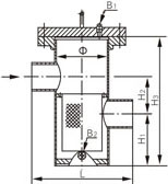 SRBIIIW籃式過濾器結(jié)構(gòu)示意圖